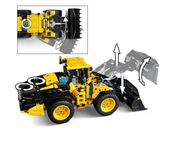 LEGO Technic 42209 Ładowarka kołowa Volvo L120 electric - 1331619 - zdjęcie 3